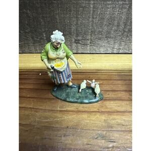 Dept 56 Halloween Snow Village- Deranged Chickens #809002 In Box